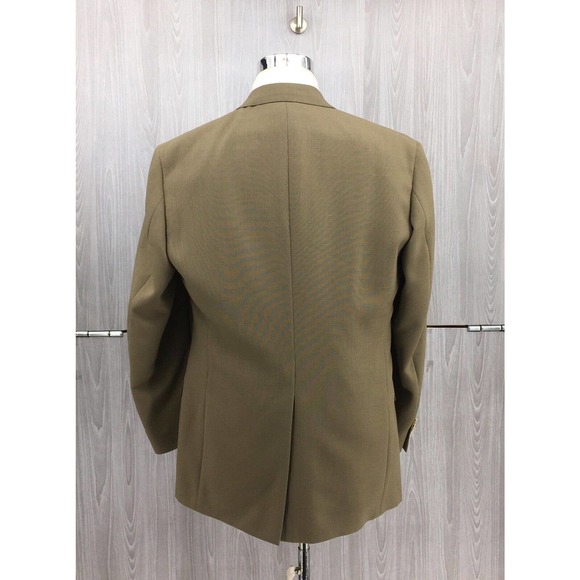 WIMBLEDON OF ENGLAND‎ Men's GOLD TONE BUTTON BLAZER Sz 42L - Picture 6 of 9